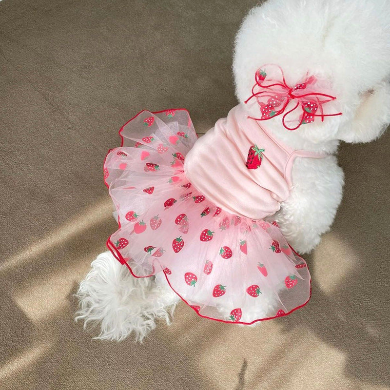 Cat Clothes Pet Yarn Skirt Teddy Pomeranian Bears VIP Yorkshire Schnauzer Small Dog Sheer - V.I.P Digital Presence