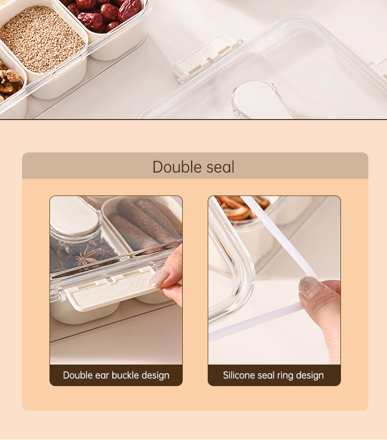 Design Sealed Snackle Storage Box With 9pcs Divider Plastic Divided Veggie Tray With Lid And Handle - V.I.P Digital Presence