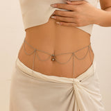 Zircon navel nail body chain sexy imitation pearl tassel chain - V.I.P Digital Presence