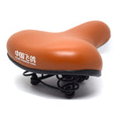 Cojín cómodo para bicicleta con sillín ancho y grueso. 