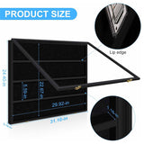 Large Sports Card Display Cases. Wooden, UV - protected acrylic fronts. For football, basketball, hockey cards. - V.I.P Digital Presence