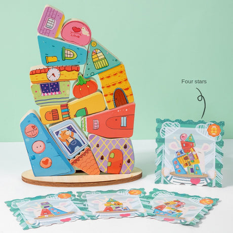 Children's early education, cognitive balance, layered music, colorful building blocks exercise, fine motor balance, strength building, parent-child interaction - V.I.P Digital Presence