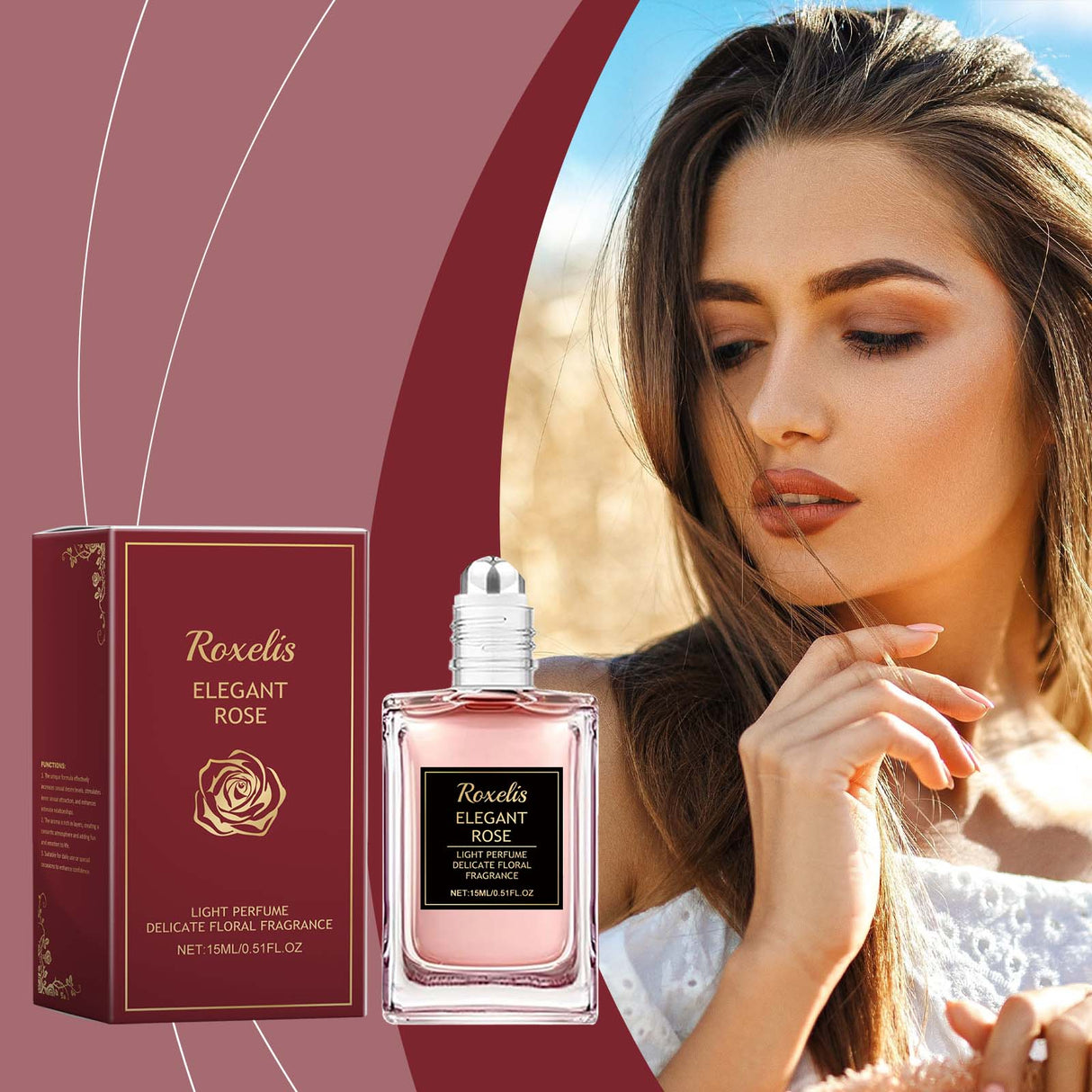 Rose Essential Oil Fragrance Water Pheromone Dating Partner Fragrance Lasting Lasting Couple Atmosphere Charm Perfume - V.I.P Digital Presence