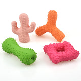 New Pet Latex Toy with Spiked Bone and Four-Corner Square Latex Sound Toy Durable Teeth-Cleaning Dog Toy - V.I.P Digital Presence