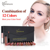 Gift Box Niceface 12 Color Lip Gloss Combination Set Non-Stick Cup Does Not Fade Matte Matte Lipstick - V.I.P Digital Presence