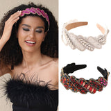 Fashionable Mizhu Water Diamond Baroque Hair Hoop - V.I.P Digital Presence