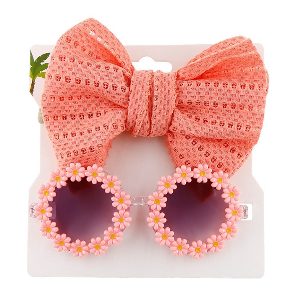 Personalized girl fashion glasses, baby headband set, sun visor - V.I.P Digital Presence