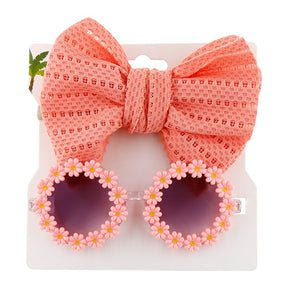 Personalized girl fashion glasses, baby headband set, sun visor - V.I.P Digital Presence