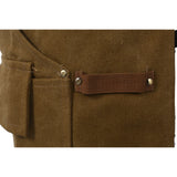 Long heavy-duty canvas tool apron, carpenter apron, carpenter 16 ounces, fully adjustable, no need for waxing - V.I.P Digital Presence