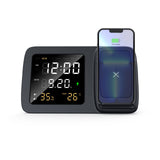 Digital clock wireless charging 15W intelligent three in one alarm clock wireless charging calendar desktop charging - V.I.P Digital Presence