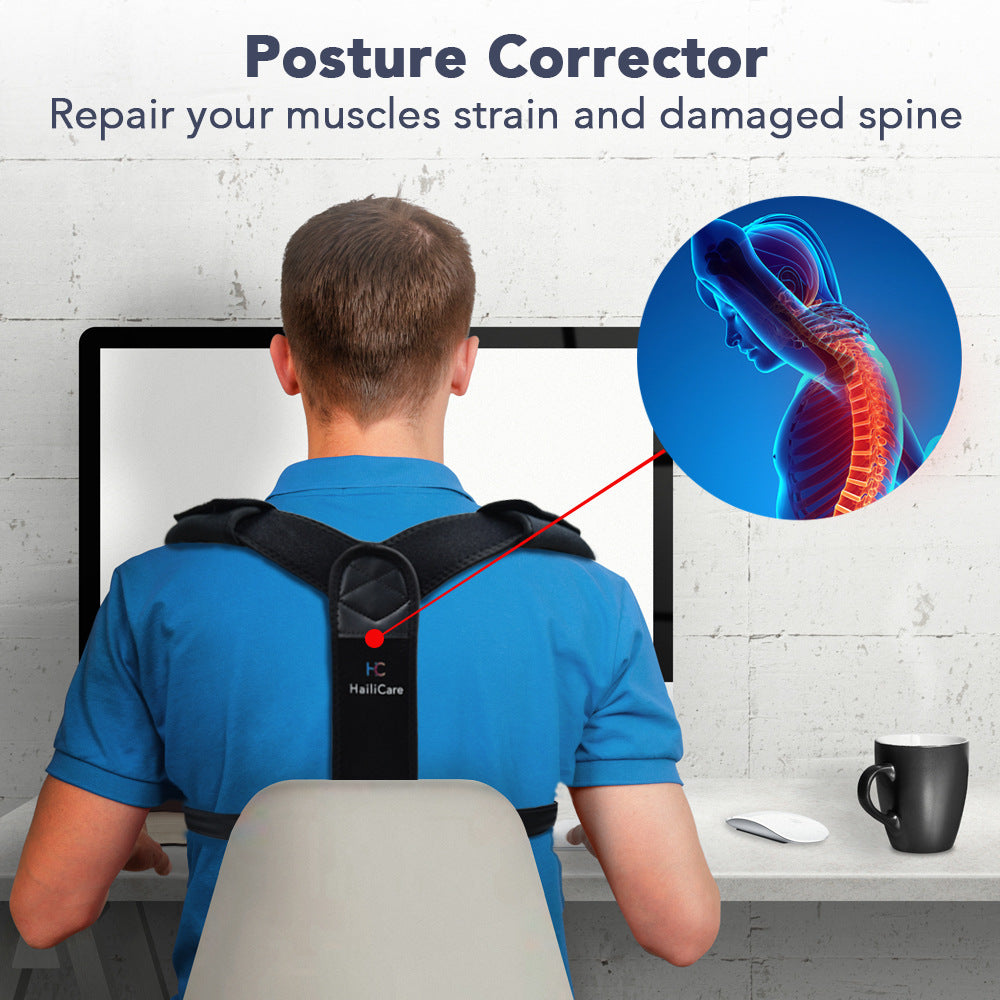 Humpback Correction Belt HailiCare Adjustment Sitting Position Men And Women Wear Invisible Breathable Back Orthopedic Belt - V.I.P Digital Presence