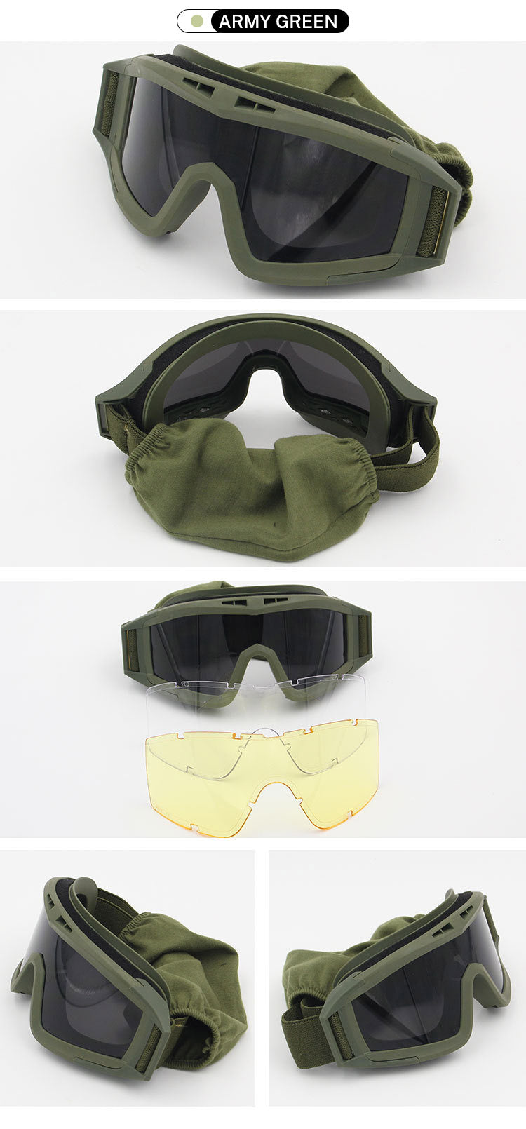 Military Tactical Goggles Outdoor Windproof Sports Army Airsoft Shooting Glasses Cycling Mountaineering Eyewear UV400 - V.I.P Digital Presence