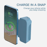 New mobile phone photo magnetic suction wireless charging stand Bluetooth Desktop lazy charging rack selfie stick - V.I.P Digital Presence