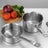 Stainless steel single handle sauce pot, double bottom milk pot, non stick pot, household sauce pot, high body, short height soup pot, smooth flat bottomed frying pan - V.I.P Digital Presence