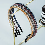 Winding String Crystal Thin Edge Headband Female Fashion Super Flash Party Hair Pressing Shampoo Headwear - V.I.P Digital Presence