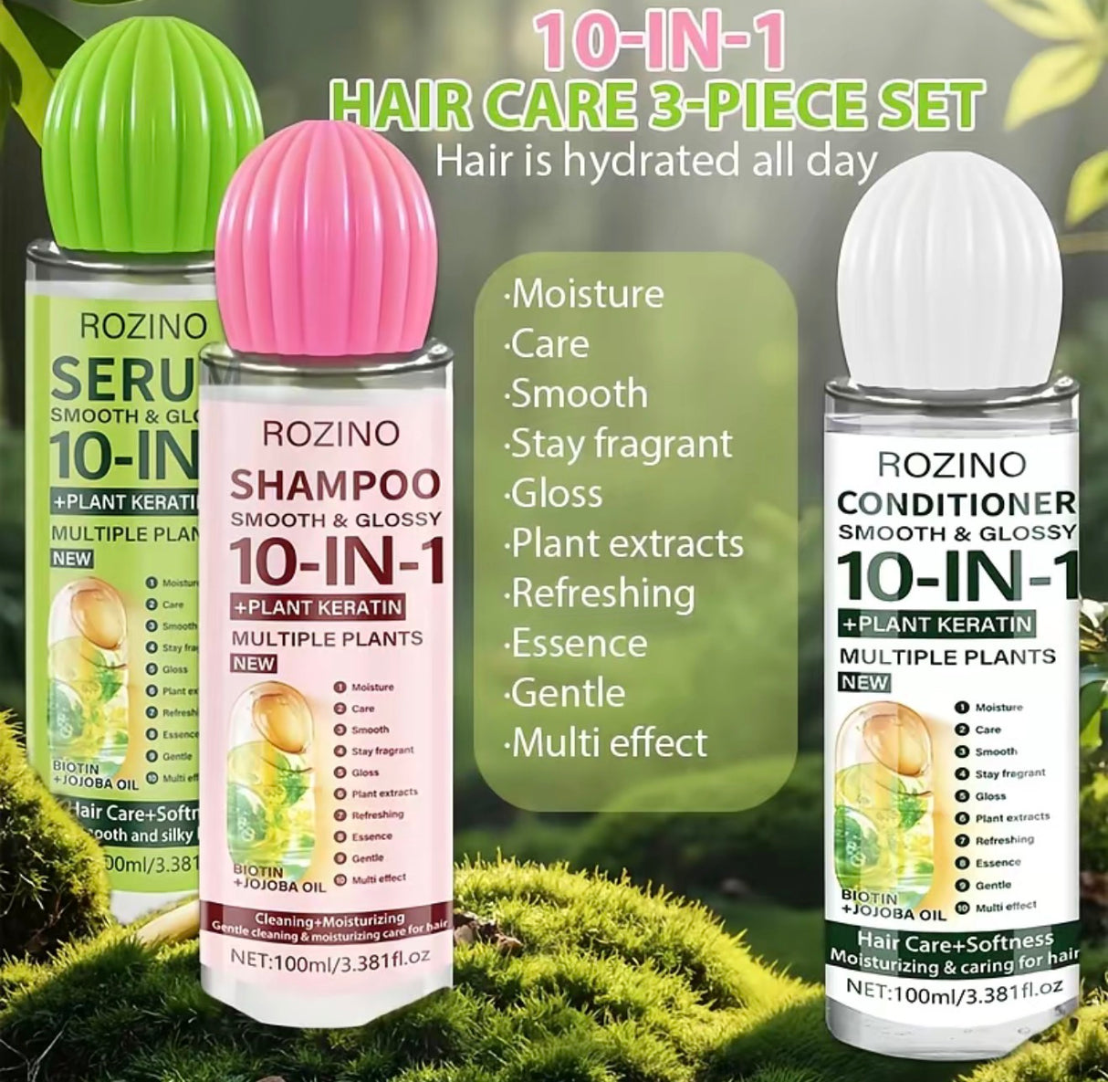 LuxeLocks Hair Care Trio Set