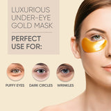 GOLD EYE MASK Gold eye mask to remove eye bags, reduce fine lines and moisturize eye patches - V.I.P Digital Presence