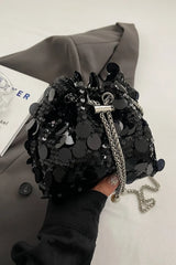 Drawstring Sequin Crossbody Bag - V.I.P Digital Presence