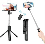 Selfie Stick with Fill Light Extendable Selfie Stick Tripod with Wireless Remote and Phone Holder Group Selfies For All  phones - V.I.P Digital Presence