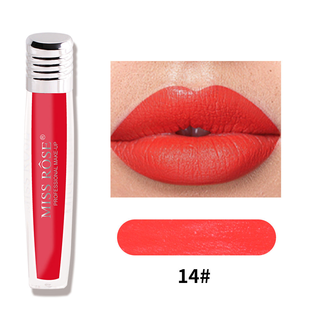 Candy Pearl Lip Gloss Liquid Matte Lip Gloss Without Color Loss And Non-Sticky Cup Velvet Lip Glaze - V.I.P Digital Presence