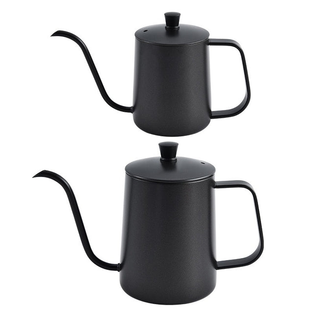 Household coffee hand brewing pot with narrow mouth and long mouth coffee pot with lid - V.I.P Digital Presence