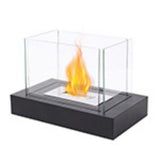 Four sided square alcohol fireplace lamp bar atmosphere desktop decoration heating oven lamp home real fire fireplace - V.I.P Digital Presence