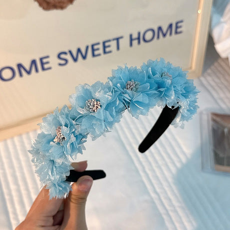 Fashionable fabric flower stamen flower hair hoop for women - V.I.P Digital Presence