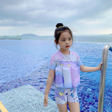 Baby swimsuit, cute cartoon girl buoyancy swimsuit, floating vest for children, baby survival swimsuit - V.I.P Digital Presence