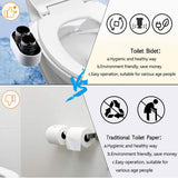 Smart Body Cleaner Unplugged Hot And Cold Water Simple Installation Hip Washing Double Nozzle Toilet Cover Plate - V.I.P Digital Presence