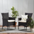 Clementine Outdoor Multibrown PE Wicker Dining Chairs (Set of 2) - V.I.P Digital Presence