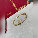 V-Gold Diamond Pavé Screw Cuff for Couples - Titanium Steel Open-Close Clasp - V.I.P Digital Presence