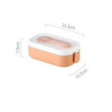 Japanese style portable microwave lunch box with cutlery sealed lunch box bento box - V.I.P Digital Presence