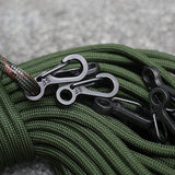 10 Pcs Equipment Survival EDC Paracord Carabiner Snap Mini SF Spring Clip Camping Hiking Hook Backpack Tactical Buckle Clip
