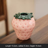 Strawberry ceramic vase, flower arrangement, living room home decoration ornament, hydroponic flower pot, high-end and high aest - V.I.P Digital Presence