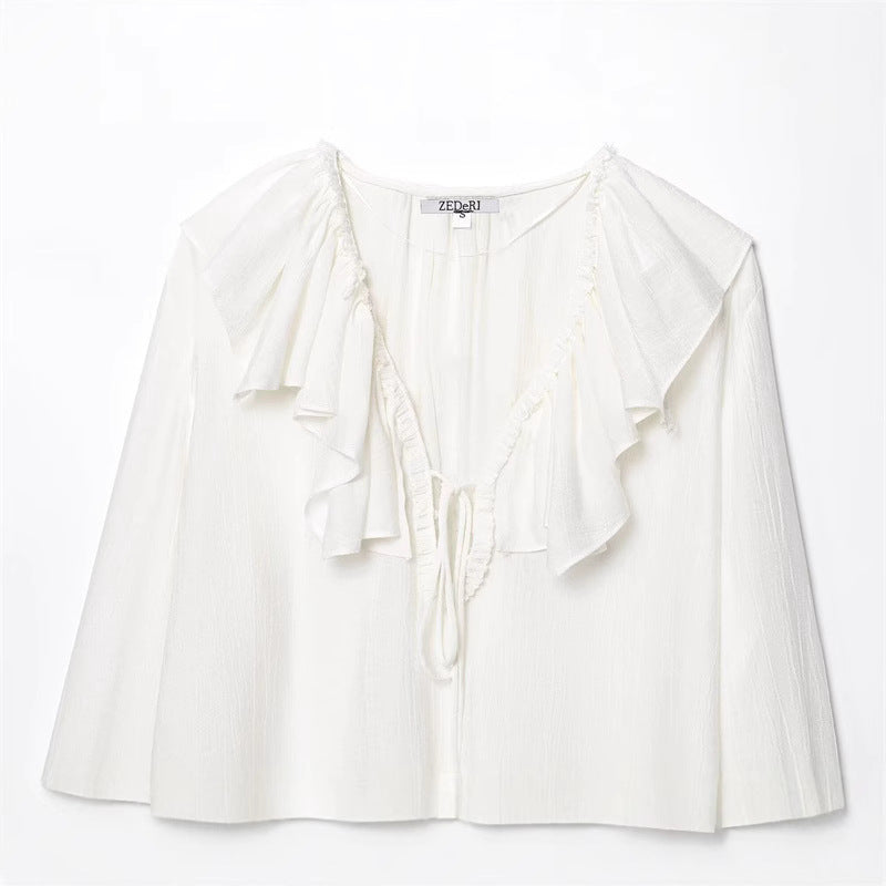 Style Women's Fashion Casual Long Sleeve Layered Decorative Shirt - V.I.P Digital Presence