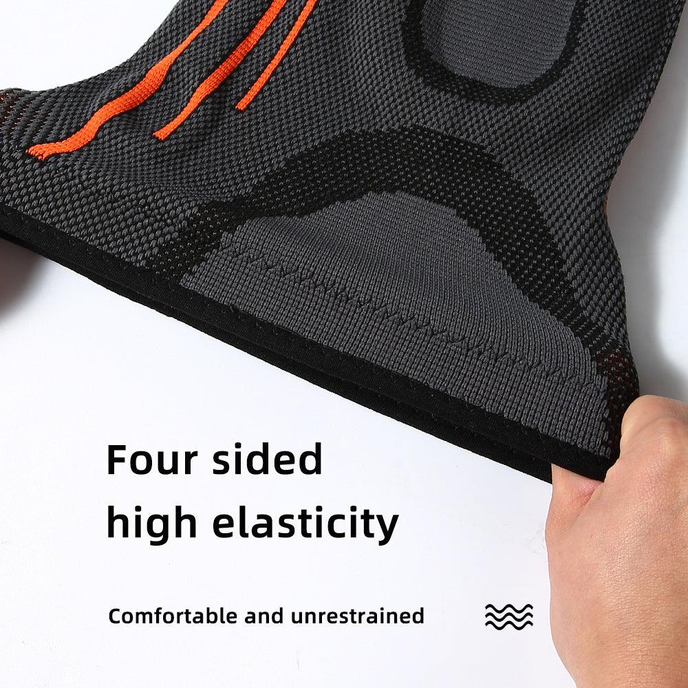 Silicone Spring Orange Strip Knee Protector Professional Jump Rope Knee Meniscus Protective Cover Knee Joint Sheath Running - V.I.P Digital Presence