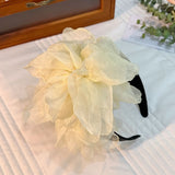 Oversized and exaggerated handmade fabric flower versatile headband - V.I.P Digital Presence