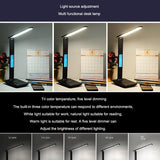 Folding alarm clock, time display, learning, reading, business, office, adjustable light, eye protection desk lamp - V.I.P Digital Presence