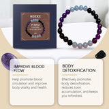 Purple Glass Bracelet, Glass Crystal Personality Fashion Decorative Clothing Accessories Hand Beaded Bracelet - V.I.P Digital Presence