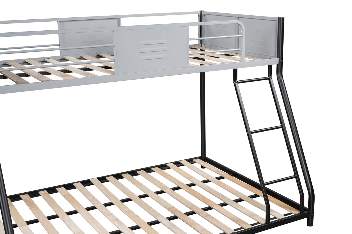Full double-layer metal bed/heavy-duty sturdy metal/noise reduction/safety ventilation board guardrail - V.I.P Digital Presence