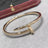 Precision Thick Plating Head and Tail Diamond Fashion Three-Circle Full Diamond Couple Bracelet - V.I.P Digital Presence