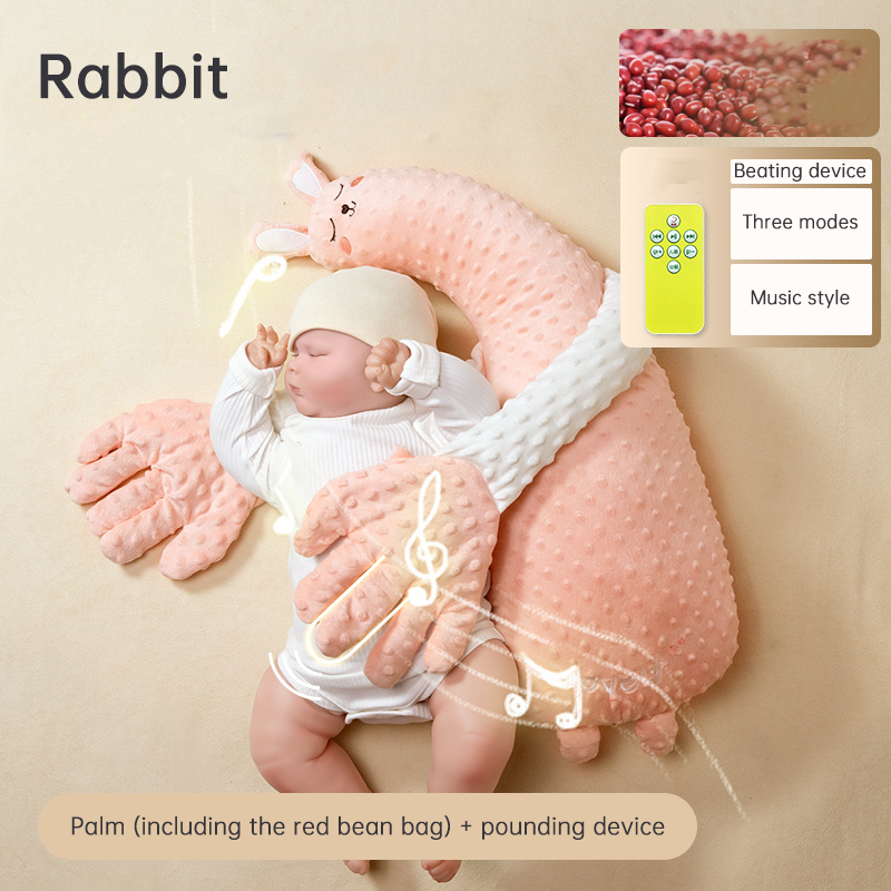 Babycare Soothing Sleep Aid: Anti-Moros Reflex Pillow and Patting Toy - V.I.P Digital Presence