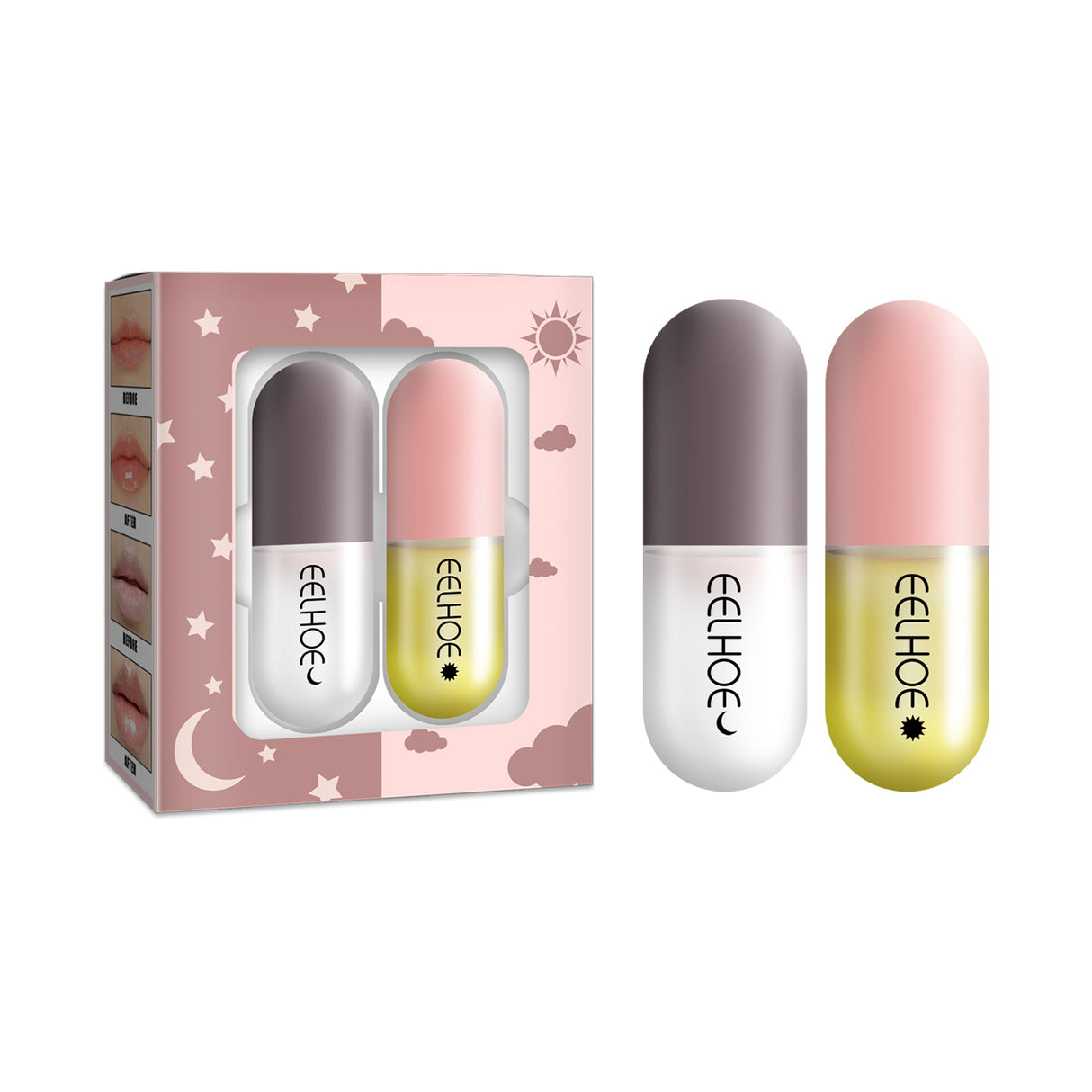 Day And Night Lip Moisturizing Capsule, Hydrates Increases Lip Elasticity And Volumizes Lip Duller Lip Plump Lip Liquid - V.I.P Digital Presence