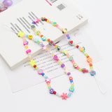 New Soft Ceramic Color Mix And Match Fruit Smiley Beaded Letters To Prevent Mobile Phone Chain Necklace - V.I.P Digital Presence