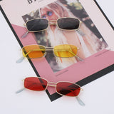 Candy Colors Metal Frame Rectangle Sunglasses Small Retro Shades UV400 Sun Glasses for Men Women Driving Eyewear Summer Goggles - V.I.P Digital Presence