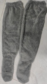 Indoor Plush Warmth Long Socks Cute Fuzzy Socks Over Knee Winter Leg Warmers Plush Sock Slippers Cozy Stocking - V.I.P Digital Presence