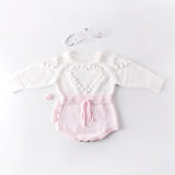 Baby handmade love sweater, knitted sweater, long sleeved jumpsuit, bag, buttocks, sweatshirt, crawling suit - V.I.P Digital Presence