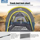 5.5-6.7ft Pickup Truck Bed Tent with Awining Navy - V.I.P Digital Presence