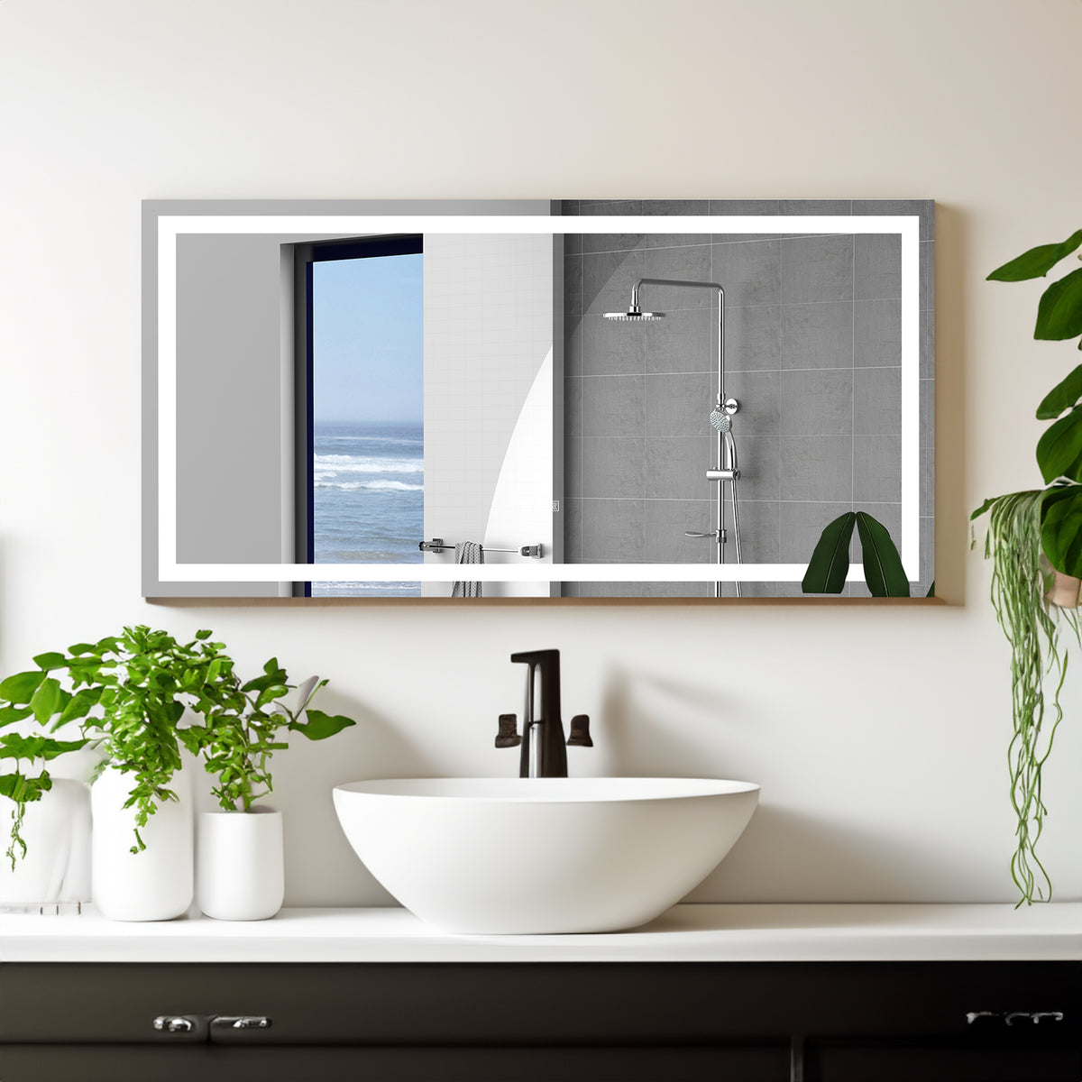 72"×36" LED Mirror Light Bathroom,anti-Fog & Dimming Led Bathroom Vanity Mirror - V.I.P Digital Presence
