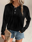 Textured Long Sleeve Hoodie - V.I.P Digital Presence